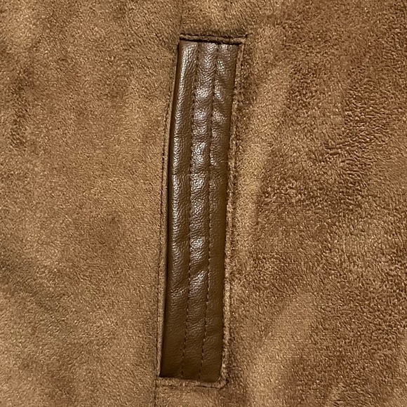 Kennith Cole Reaction Coat Women’s Small Tan Boho Casual Warm Fun Playful Y2K - Picture 3 of 13